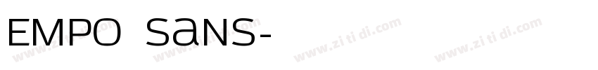 Empo Sans字体转换